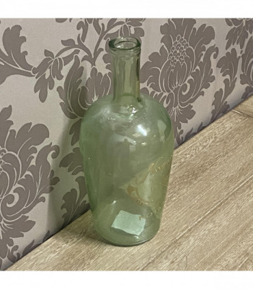 11" GLASS DECORATIVE VASE-RECYCLE GREEN