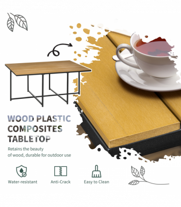 11-PC Rattan Dining Set, 10-seater Table & Chair Sets w/ Space-saving Design