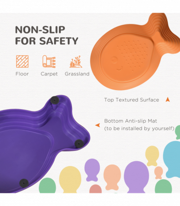 Kids 11-Piece Fish Shaped Balance Stepping Stones - Multicoloured