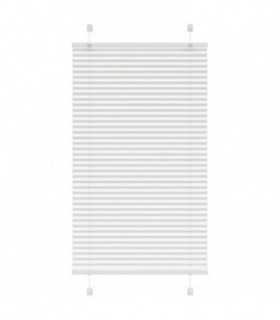 vidaXL Pleated Blind White 70x150 cm Fabric Width 69.4 cm Polyester