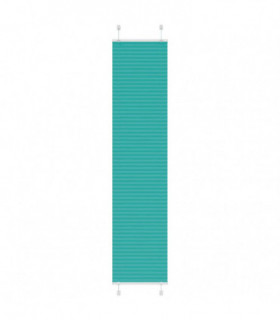 vidaXL Pleated Blind Petrol Green 40x200 cm Fabric Width 39.4 cm Polyester