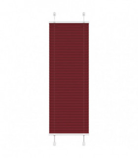 vidaXL Pleated Blind Bordeaux Red 50x100 cm Fabric Width 49.4 cm Polyester