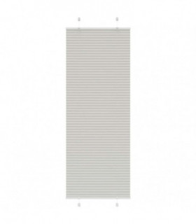 vidaXL Pleated Blind Light Grey 75x200 cm Fabric Width 74.4 cm Polyester