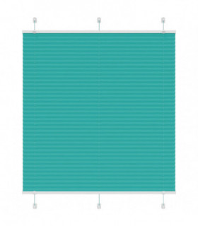 vidaXL Pleated Blind Petrol Green 120x150 cm Fabric Width 119.4 cm Polyester
