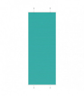 vidaXL Pleated Blind Petrol Green 75x200 cm Fabric Width 74.4 cm Polyester