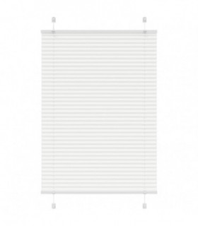 vidaXL Pleated Blind White 95x150 cm Fabric Width 94.4 cm Polyester