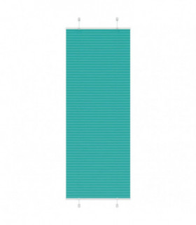 vidaXL Pleated Blind Petrol Green 70x200 cm Fabric Width 69.4 cm Polyester