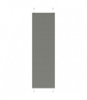 vidaXL Pleated Blind Anthracite 65x200 cm Fabric Width 64.4 cm Polyester