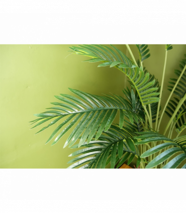 110cm Large Artificial Areca Palm Tree Potted in Black Pot