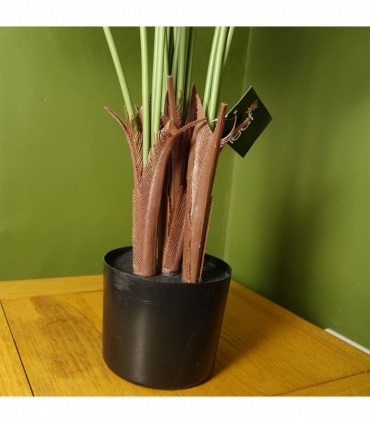 110cm Large Artificial Areca Palm Tree Potted in Black Pot