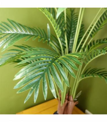 110cm Large Artificial Areca Palm Tree Potted in Black Pot