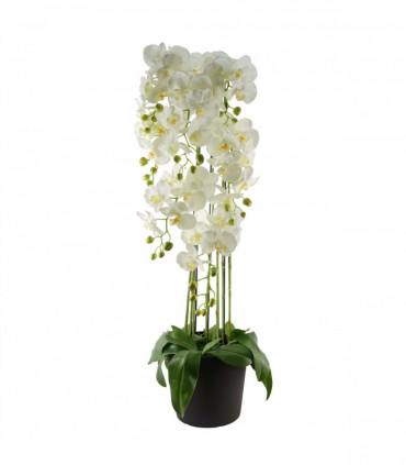 110cm Large White Orchid Plant Artifcial 41 REAL TOUCH flowers