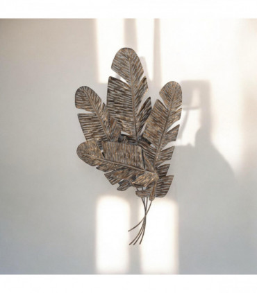116CM METAL WALL DECOR Feathers