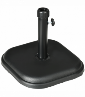 11kg Concrete Garden Parasol Base, Square Outdoor Table Umbrella Stand Holder