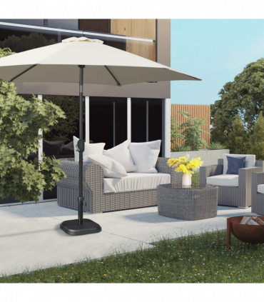 11kg Concrete Garden Parasol Base, Square Outdoor Table Umbrella Stand Holder