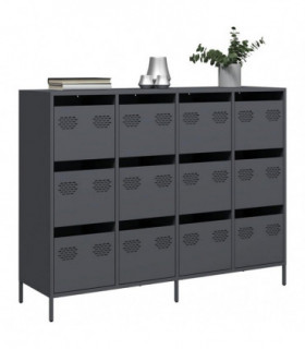 vidaXL Sideboard Anthracite 135x39x103.5 cm Cold-rolled Steel
