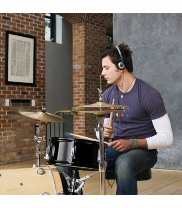 12 x 5.5 inches Professional Marching Snare Drum & Drum Stick & Strap & Wrench Kit Black