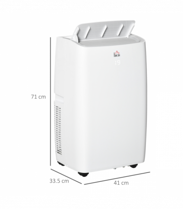 12,000 BTU Portable Air Conditioner Unit with Remote, 24H Timer, 25m