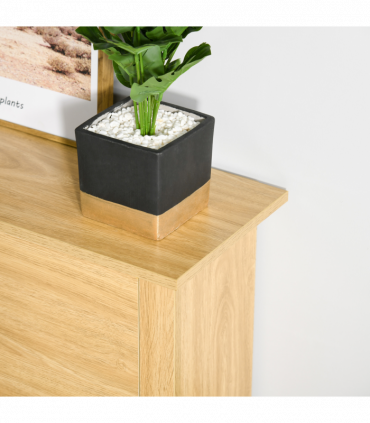 Shoe Storage Cabinet Brown Oak Tone Finish 12 Pairs 80H x 72L x 26Dcm