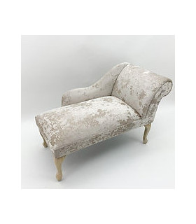 120X46X57CM CREAM MINI CHAISE LONGUE