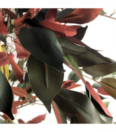 120cm (4ft) Artificial Dark Red Green Ficus Plant - Extra Large