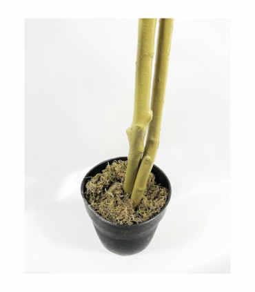 120cm (4ft) Artificial Red Ficus Tree With Gold Metal Planter