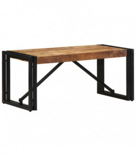 vidaXL Coffee Table 80x40x35 cm Solid Rough Wood Mango