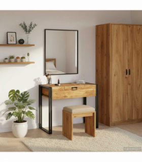 vidaXL Bedroom Dressing Tables Brown 90 x 50 x 75 cm Solid Acacia wood