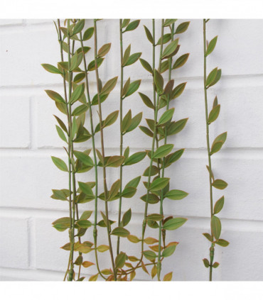 Artificial Hanging Extra Long String of Pearls Plant Plastic Green 120cm