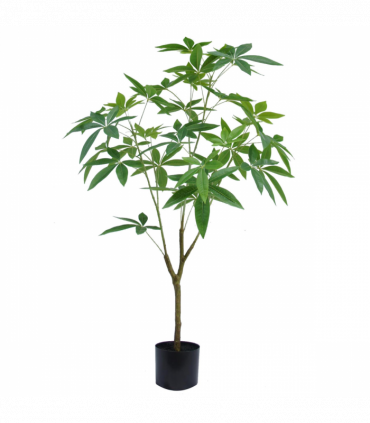 120cm Artificial Money Plant Pachira Realistic Faux Tree