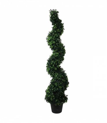 120cm Artificial Natural Boxwood Spiral Topiary