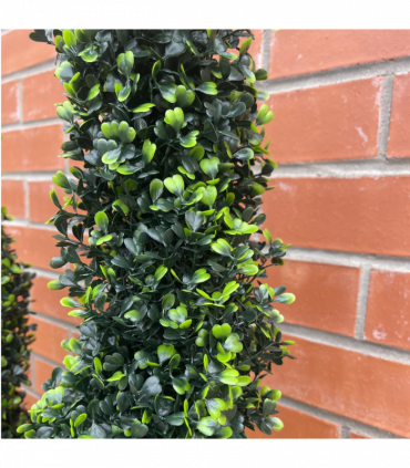 120cm Artificial Natural Boxwood Spiral Topiary