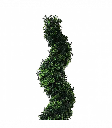 120cm Artificial Natural Boxwood Spiral Topiary