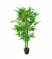 120cm Leaf Design UK Realistic Artificial Bamboo Plants / Trees Green