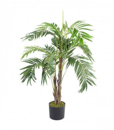 120cm Premium Artificial palm tree with pot with Gold Metal Planter