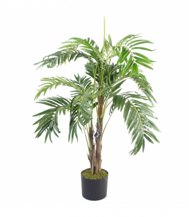120cm Realistic Artificial palm tree with pot with Gold Metal Planter