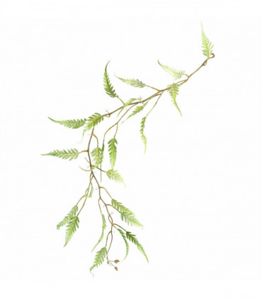 Artificial Trailing Hanging Fern Foliage Plant Realistic Green Large Leaf 125cm