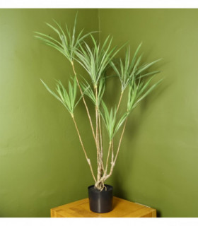 Artificial Natural Look Green 125cm Dragon Plant Dracaena Tree Plastic Leaves