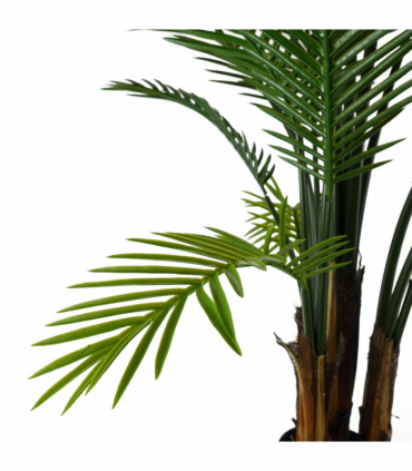 125cm UV Resistant Raphis Palm Tree with Natural Trunk