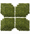 Artificial Boxwood Wall Panels Green 50cm x 50cm x 5cm 12PCS Grass Privacy Fence