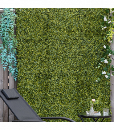 Artificial Boxwood Wall Panels Green 50cm x 50cm x 5cm 12PCS Grass Privacy Fence