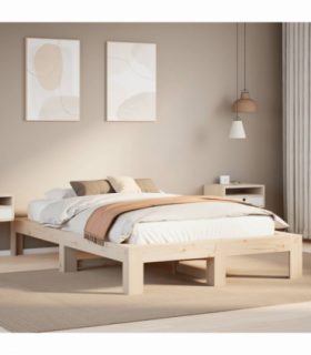 vidaXL Bed Frame without Mattress 120x200 cm Solid Wood Pine