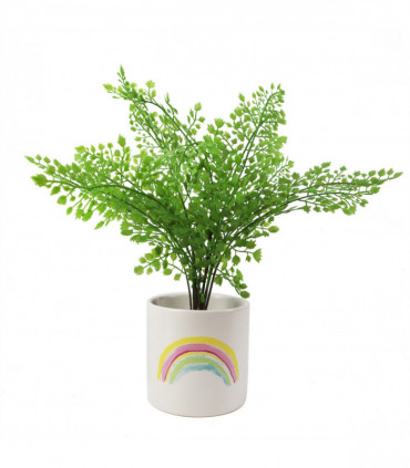 12cm Ceramic Rainbow Multicolour Ceramic Planter