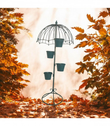 130CM BLUE METAL GARDEN PLANTER