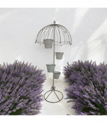 130CM CREAM METAL GARDEN PLANTER