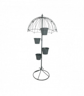 130CM GREY METAL GARDEN PLANTER