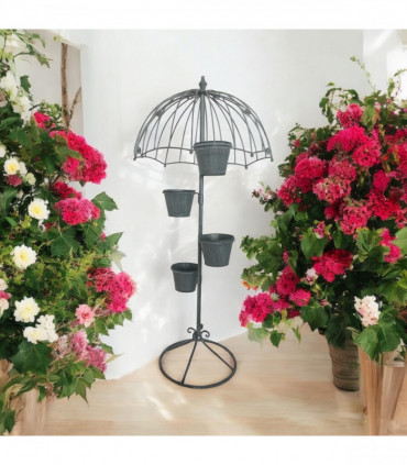 130CM GREY METAL GARDEN PLANTER