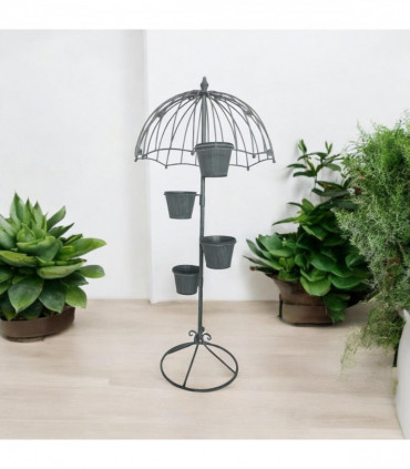 130CM GREY METAL GARDEN PLANTER