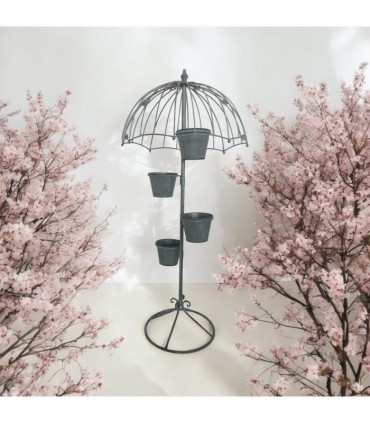 130CM GREY METAL GARDEN PLANTER