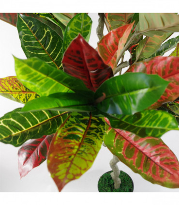 130cm Artificial Codiaeum Multicoloured House Plant